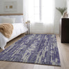 Piper Looms Mayfield Stripes AMF892 Purple Machine Washable Area Rug Lifestyle Image Feature