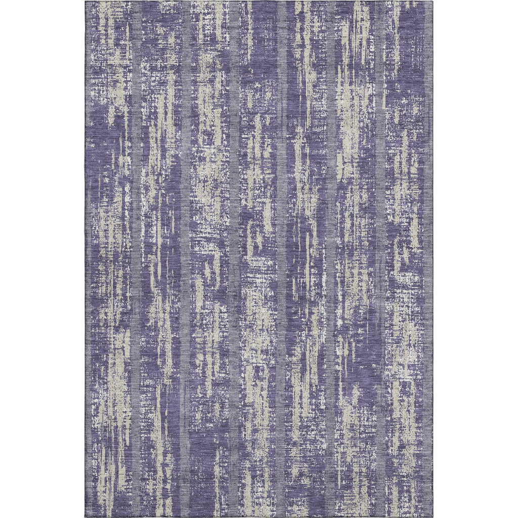 Piper Looms Mayfield Stripes AMF892 Purple Machine Washable Area Rug main image