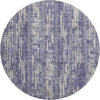 Piper Looms Mayfield Stripes AMF892 Purple Machine Washable Area Rug Round Main Image