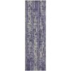 Piper Looms Mayfield Stripes AMF892 Purple Machine Washable Area Rug Runner Main Image