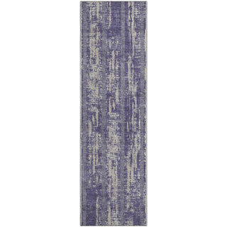 Piper Looms Mayfield Stripes AMF892 Purple Machine Washable Area Rug Runner Main Image