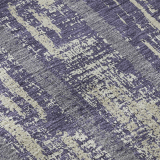 Piper Looms Mayfield Stripes AMF892 Purple Machine Washable Area Rug Swatch Image