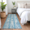 Piper Looms Mayfield Stripes AMF892 Sky Machine Washable Area Rug Runner Lifestyle Image Feature
