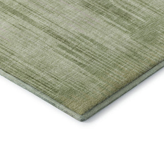 Piper Looms Mayfield Stripes AMF893 Aloe Machine Washable Area Rug Corner Image