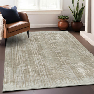 Piper Looms Mayfield Stripes AMF893 Beige Machine Washable Area Rug Lifestyle Image Feature