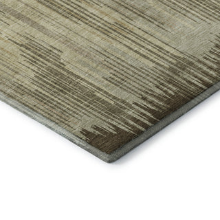 Piper Looms Mayfield Stripes AMF893 Brown Machine Washable Area Rug Corner Image