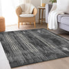 Piper Looms Mayfield Stripes AMF893 Charcoal Machine Washable Area Rug Lifestyle Image Feature