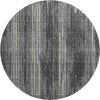 Piper Looms Mayfield Stripes AMF893 Charcoal Machine Washable Area Rug Round Main Image