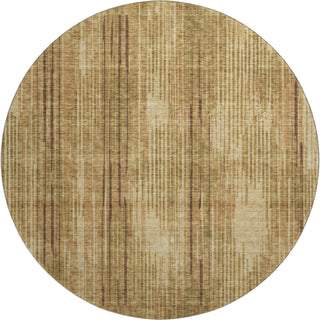 Piper Looms Mayfield Stripes AMF893 Copper Machine Washable Area Rug Round Main Image