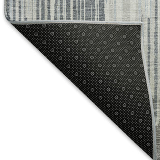 Piper Looms Mayfield Stripes AMF893 Gray Machine Washable Area Rug Backing Image