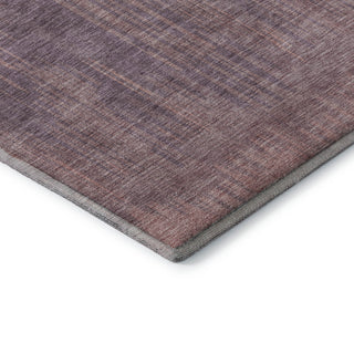 Piper Looms Mayfield Stripes AMF893 Mauve Machine Washable Area Rug Corner Image