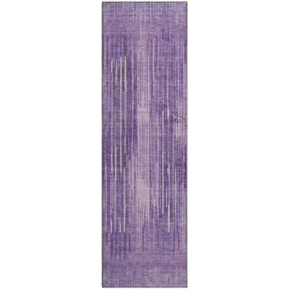 Piper Looms Mayfield Stripes AMF893 Purple Machine Washable Area Rug Runner Main Image