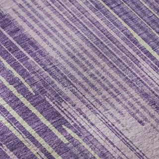Piper Looms Mayfield Stripes AMF893 Purple Machine Washable Area Rug Swatch Image