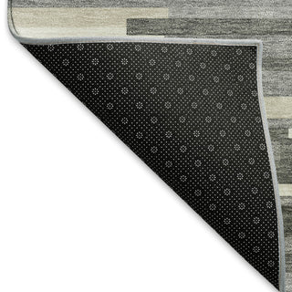 Piper Looms Mayfield Stripes AMF894 Gray Machine Washable Area Rug Backing Image