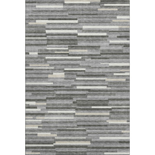 Piper Looms Mayfield Stripes AMF894 Gray Machine Washable Area Rug main image