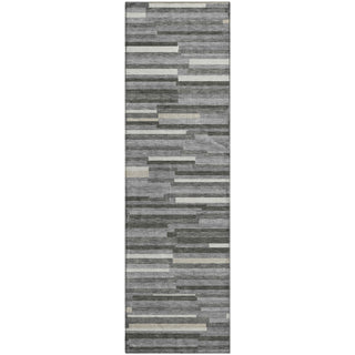 Piper Looms Mayfield Stripes AMF894 Gray Machine Washable Area Rug Runner Main Image