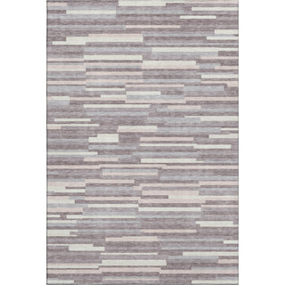 Piper Looms Mayfield Stripes AMF894 Lavender Machine Washable Area Rug main image