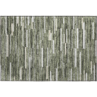Piper Looms Mayfield Stripes AMF894 Olive Machine Washable Area Rug Scatter Main Image