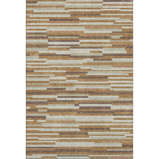 Piper Looms Mayfield Stripes AMF894 Paprika Machine Washable Area Rug main image
