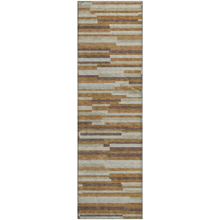 Piper Looms Mayfield Stripes AMF894 Paprika Machine Washable Area Rug Runner Main Image