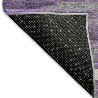 Piper Looms Mayfield Stripes AMF894 Purple Machine Washable Area Rug Backing Image