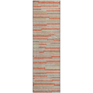 Piper Looms Mayfield Stripes AMF894 Salmon Machine Washable Area Rug Runner Main Image
