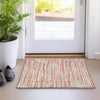 Piper Looms Mayfield Stripes AMF894 Salmon Machine Washable Area Rug Scatter Lifestyle Image Feature