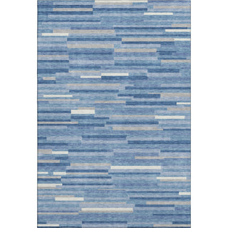 Piper Looms Mayfield Stripes AMF894 Sky Machine Washable Area Rug main image
