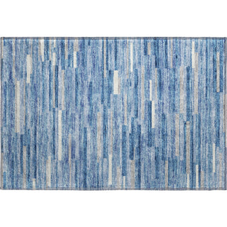 Piper Looms Mayfield Stripes AMF894 Sky Machine Washable Area Rug Scatter Main Image