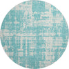 Piper Looms Mayfield Modern AMF895 Aqua Machine Washable Area Rug Round Main Image