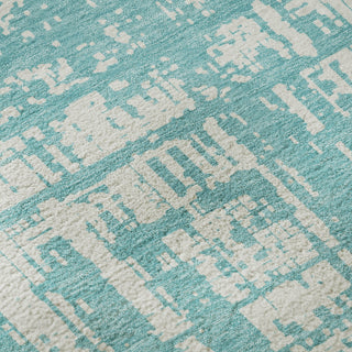 Piper Looms Mayfield Modern AMF895 Aqua Machine Washable Area Rug Swatch Image