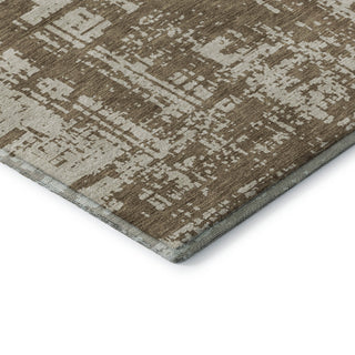 Piper Looms Mayfield Modern AMF895 Brown Machine Washable Area Rug Corner Image