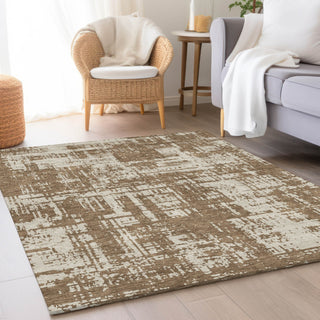 Piper Looms Mayfield Modern AMF895 Brown Machine Washable Area Rug Lifestyle Image Feature