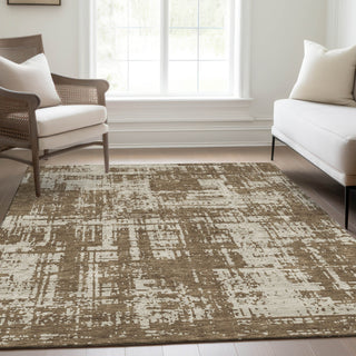 Piper Looms Mayfield Modern AMF895 Brown Machine Washable Area Rug Lifestyle Image Feature