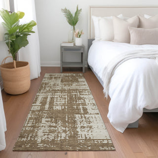 Piper Looms Mayfield Modern AMF895 Brown Machine Washable Area Rug Runner Lifestyle Image Feature