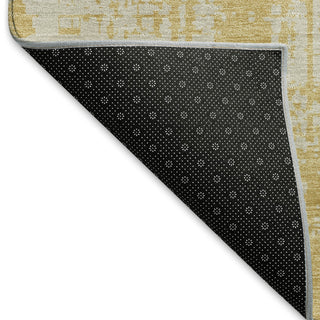 Piper Looms Mayfield Modern AMF895 Gold Machine Washable Area Rug Backing Image