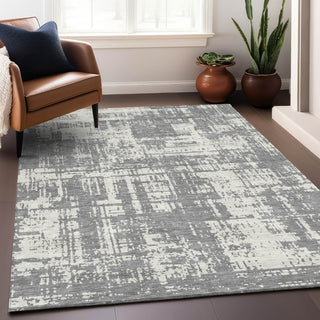 Piper Looms Mayfield Modern AMF895 Gray Machine Washable Area Rug Lifestyle Image Feature