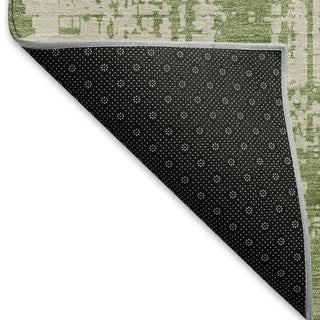 Piper Looms Mayfield Modern AMF895 Green Machine Washable Area Rug Backing Image