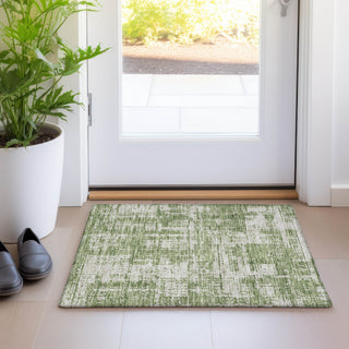 Piper Looms Mayfield Modern AMF895 Green Machine Washable Area Rug Scatter Lifestyle Image Feature
