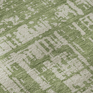 Piper Looms Mayfield Modern AMF895 Green Machine Washable Area Rug Swatch Image