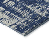 Piper Looms Mayfield Modern AMF895 Navy Machine Washable Area Rug Corner Image