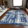 Piper Looms Mayfield Modern AMF895 Navy Machine Washable Area Rug Lifestyle Image Feature