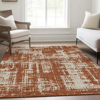 Piper Looms Mayfield Modern AMF895 Paprika Machine Washable Area Rug Lifestyle Image Feature