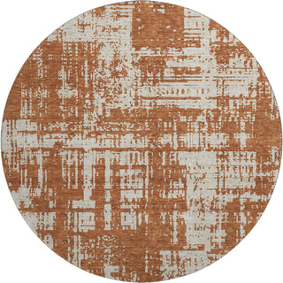 Piper Looms Mayfield Modern AMF895 Paprika Machine Washable Area Rug Round Main Image