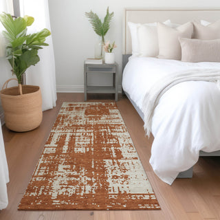Piper Looms Mayfield Modern AMF895 Paprika Machine Washable Area Rug Runner Lifestyle Image Feature