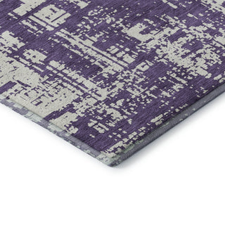 Piper Looms Mayfield Modern AMF895 Purple Machine Washable Area Rug Corner Image