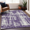 Piper Looms Mayfield Modern AMF895 Purple Machine Washable Area Rug Lifestyle Image Feature