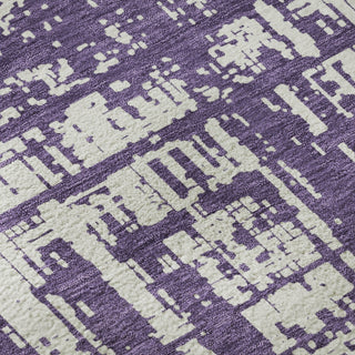 Piper Looms Mayfield Modern AMF895 Purple Machine Washable Area Rug Swatch Image