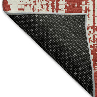 Piper Looms Mayfield Modern AMF895 Red Machine Washable Area Rug Backing Image