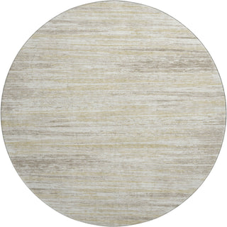 Piper Looms Mayfield Stripes AMF896 Beige Machine Washable Area Rug Round Main Image